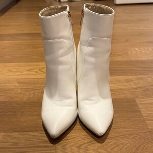 Chic White Ankle Booties